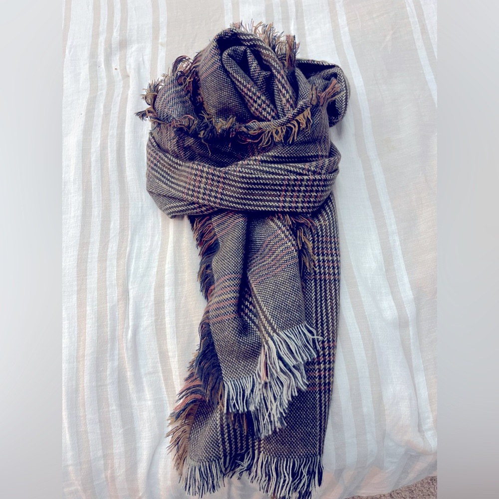 Classic Plaid Blanket Scarf